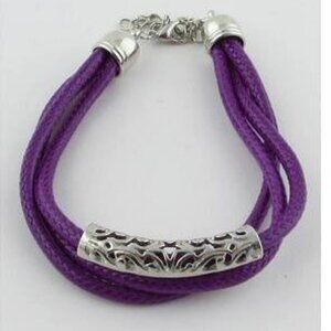 Coated cord bracelet